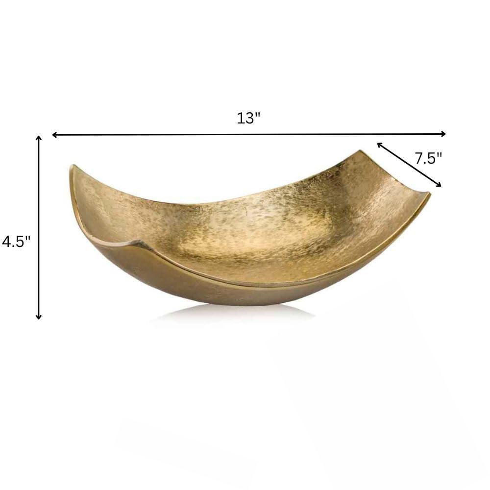 Gold Scoop Bowl Modern Decor