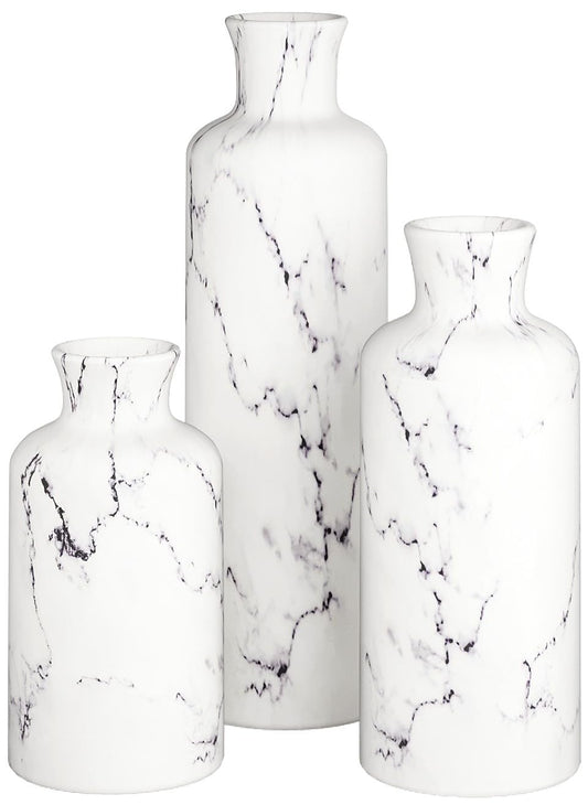 White Marble Vase Set, Home Decor
