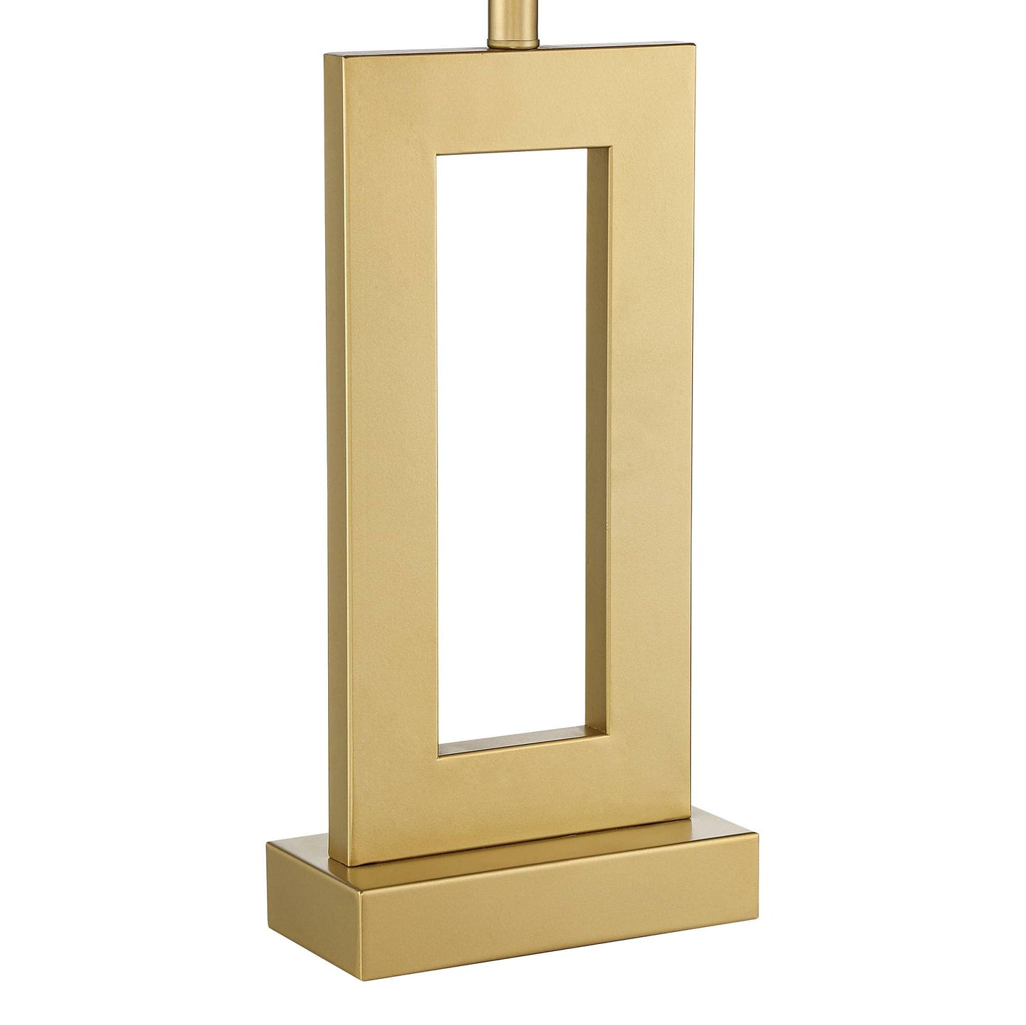 Gold Open Rectangle, Modern Luxe Glam, End Table Lamps Set of 2