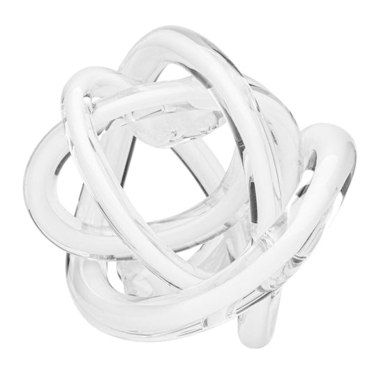 White Knot Link Sculpture Décor