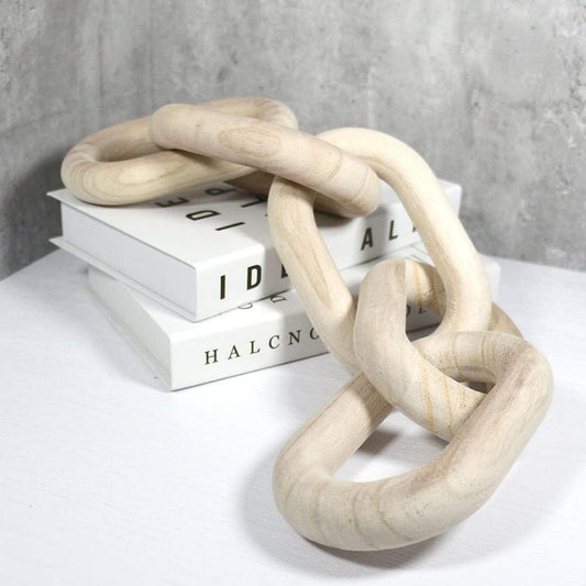 Beige, Natural Chain Link Home Decor