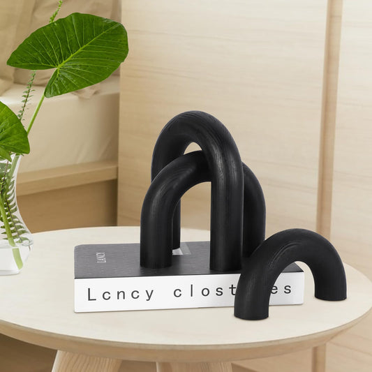 Black Arch Shelf Decor Accents