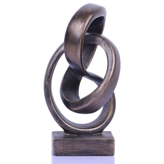 Bronze Rope Knot Statue Décor