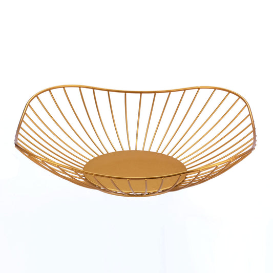 Gold Curved-Edge Modern Bowl