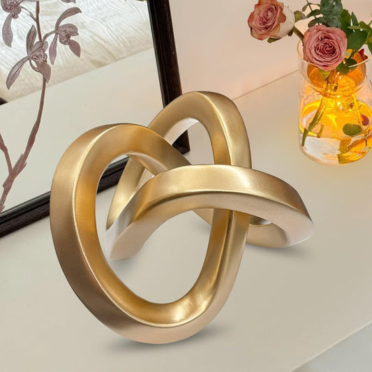 Gold Abstract Sculpture Modern
