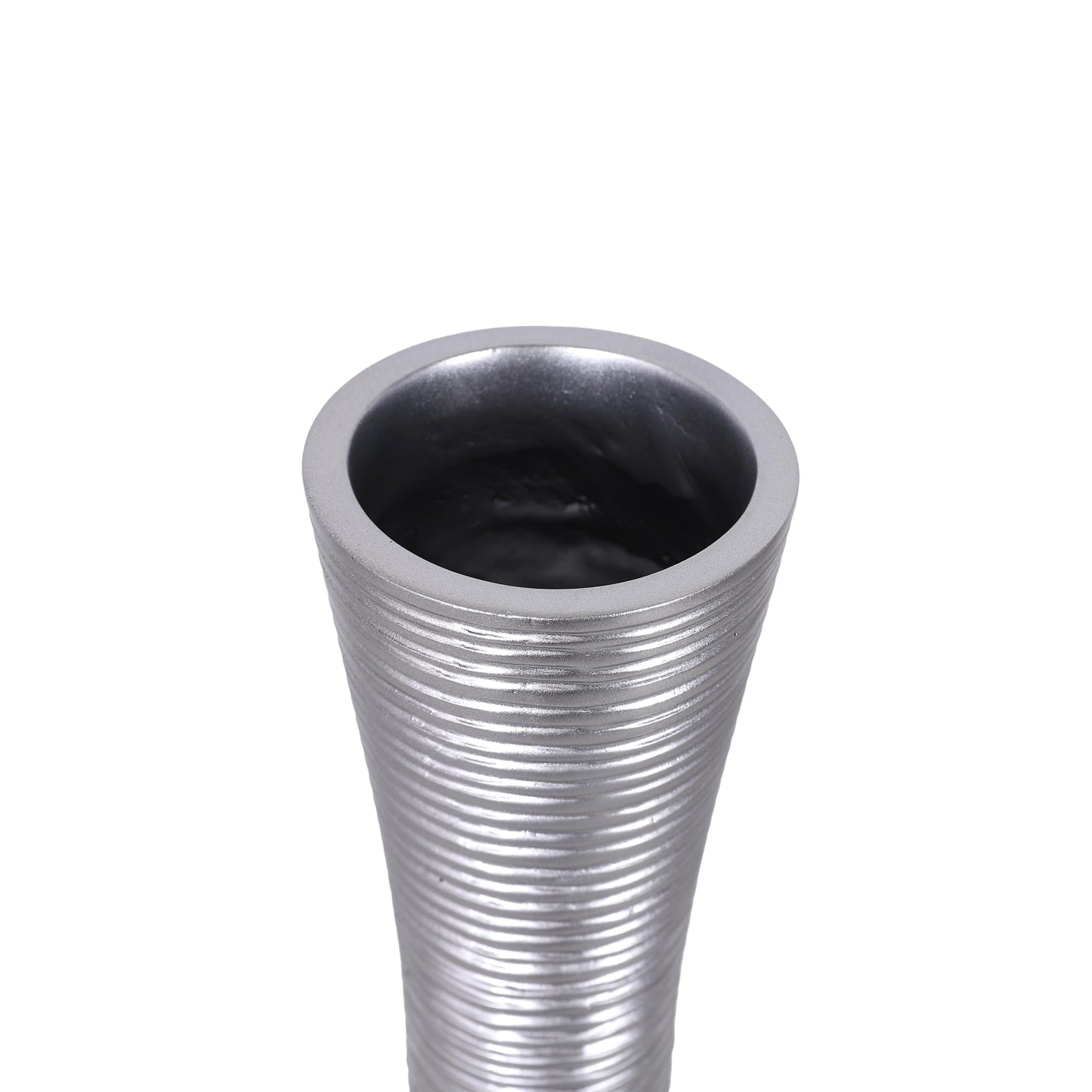 Silver Tall Floor Vase
