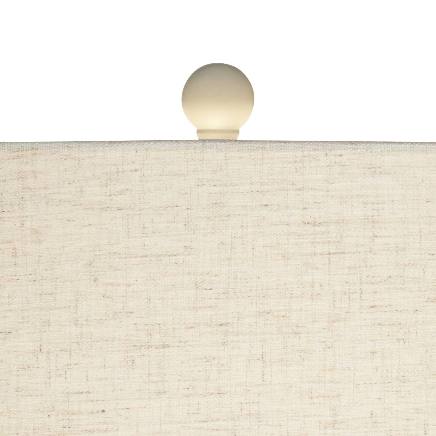 White-Ivory Table Lamp, 30" Tall Large Modern, Coastal Ridge Pattern