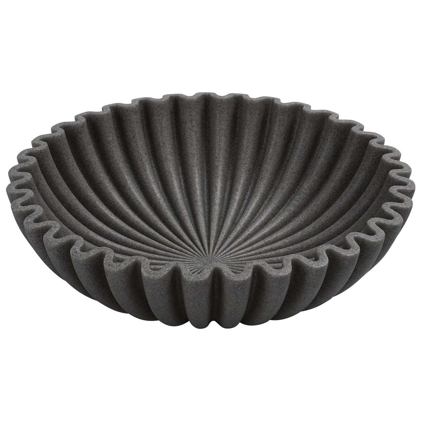 Black Modern Home Decor Bowl, Stone