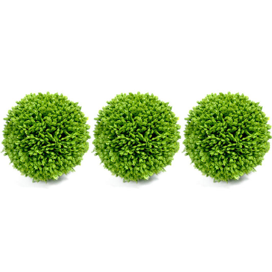 Artificial Green Plant Ball Decor Set