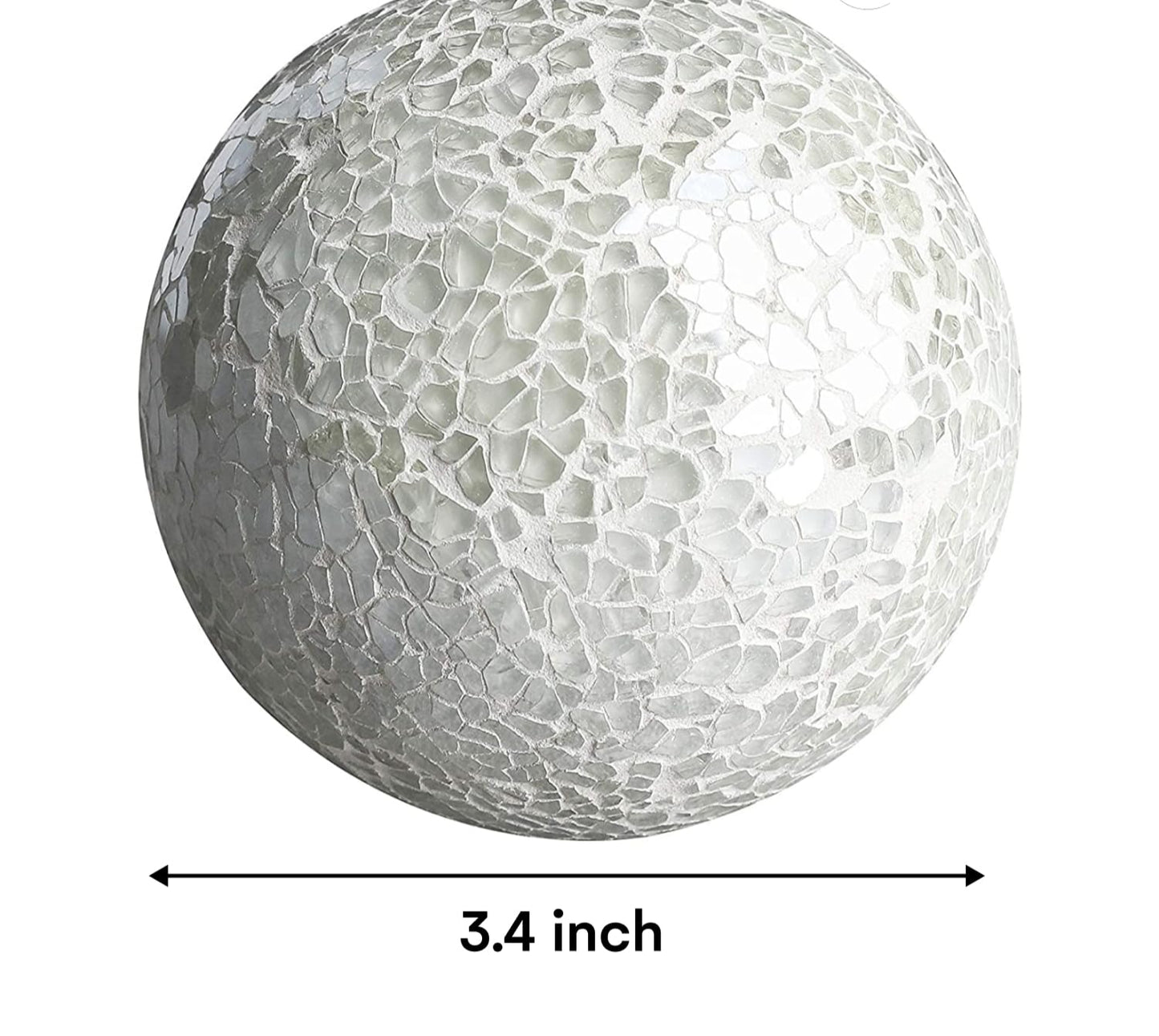 White Decorative Glass Ball Set