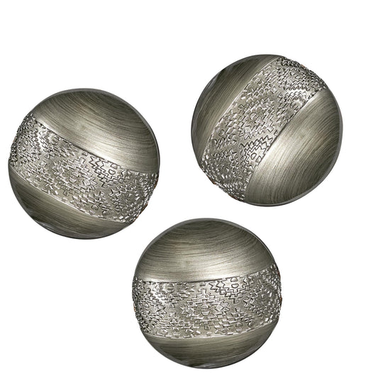 Silver Decorative Ball Set, Bowl Fillers