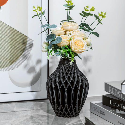 Black Vase Modern Unique Décor
