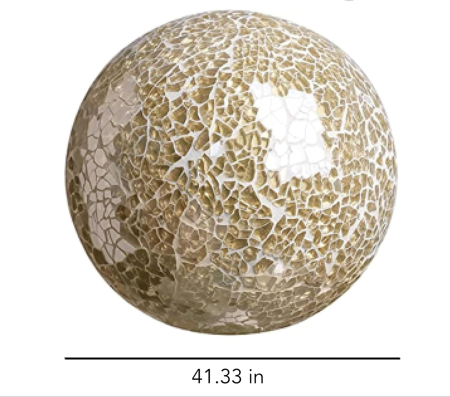 Gold Sphere Decor Balls Glass Mosaic