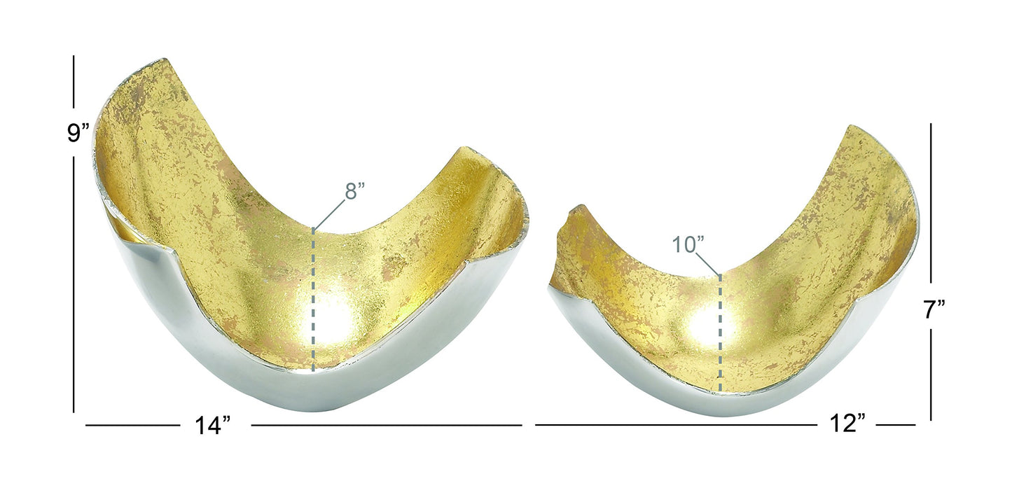 Silver Bowl Two-tone with Gold Interior