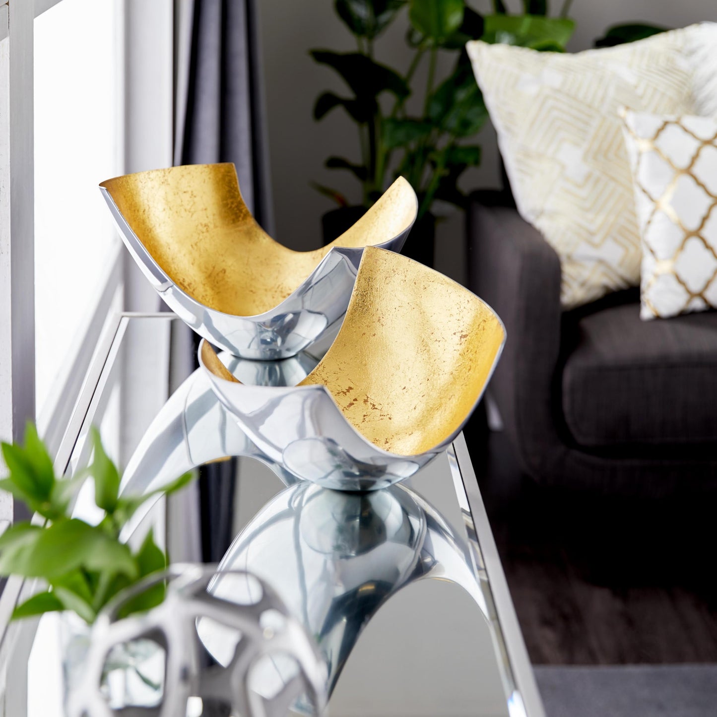 Silver Bowl Two-tone with Gold Interior