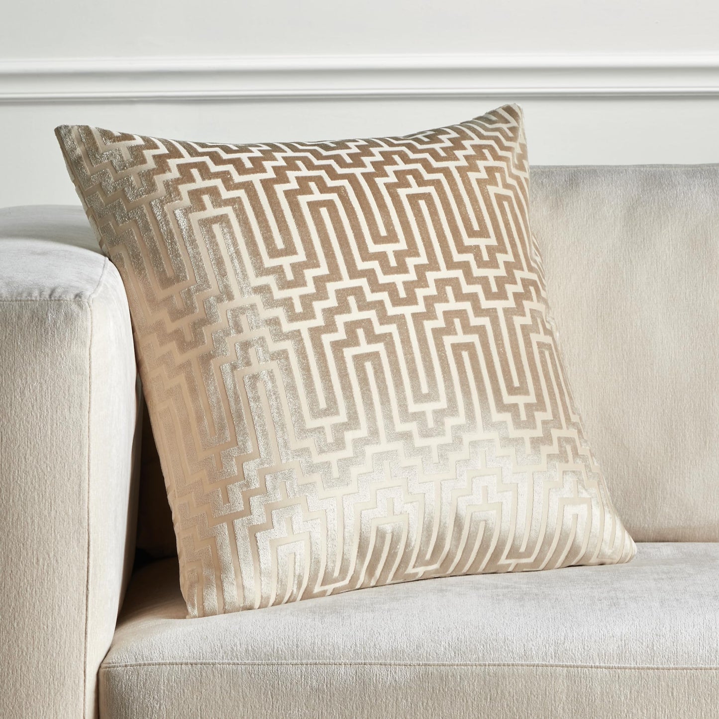 Gold Throw Pillow Cover Linen Luxury Decor