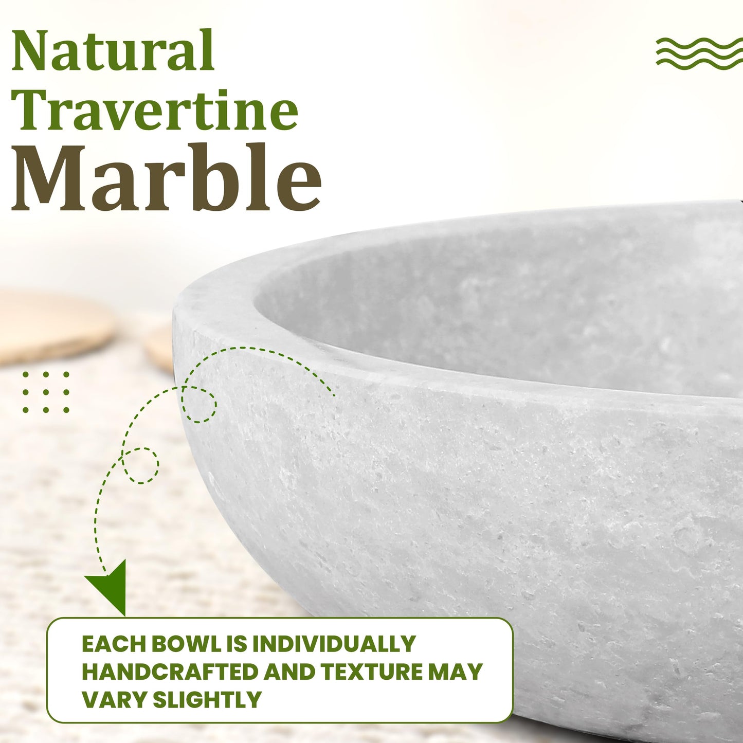 Modern Decorative Marble Bowl White and Gray