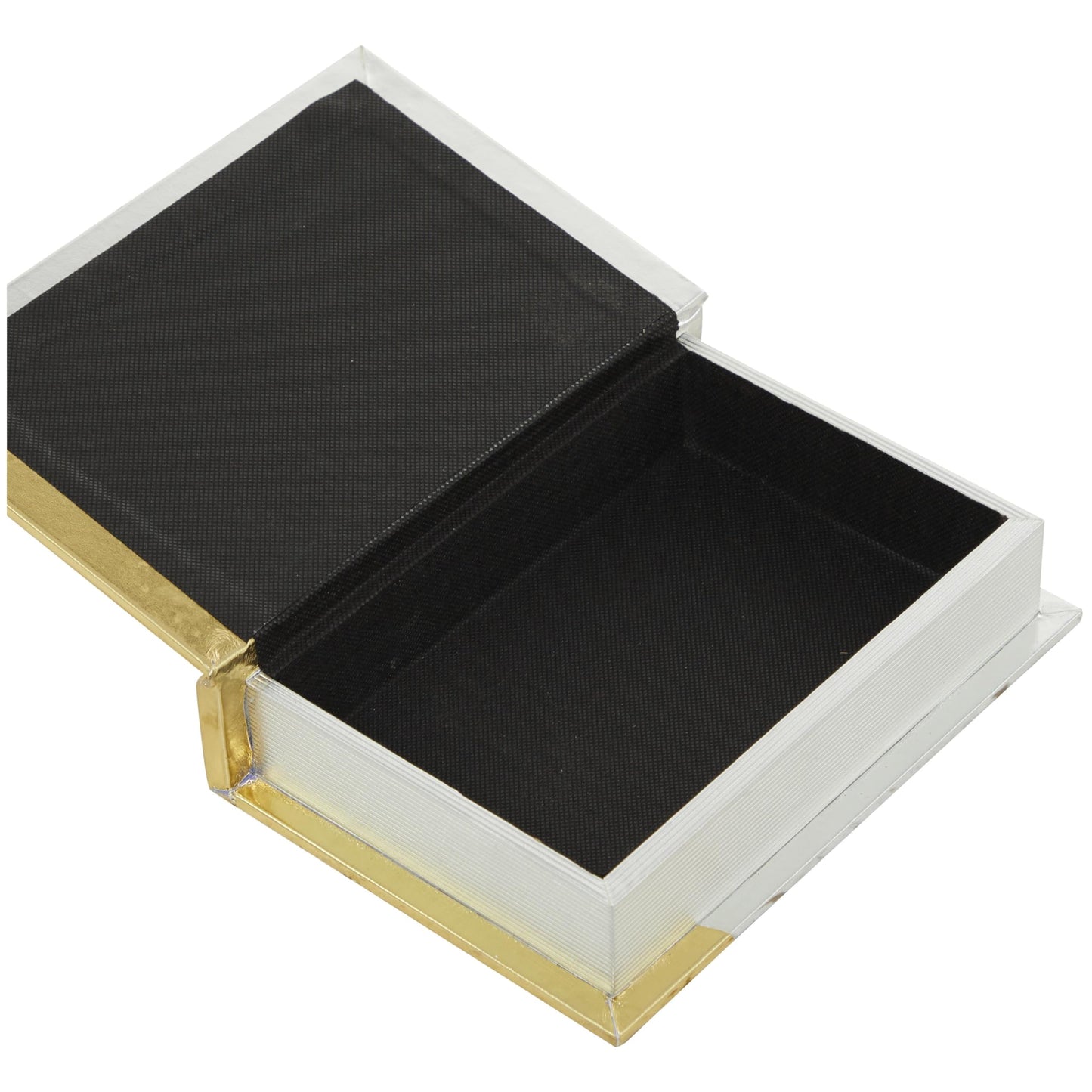 Silver - Gold Faux Leather, Decor Storage Box Set