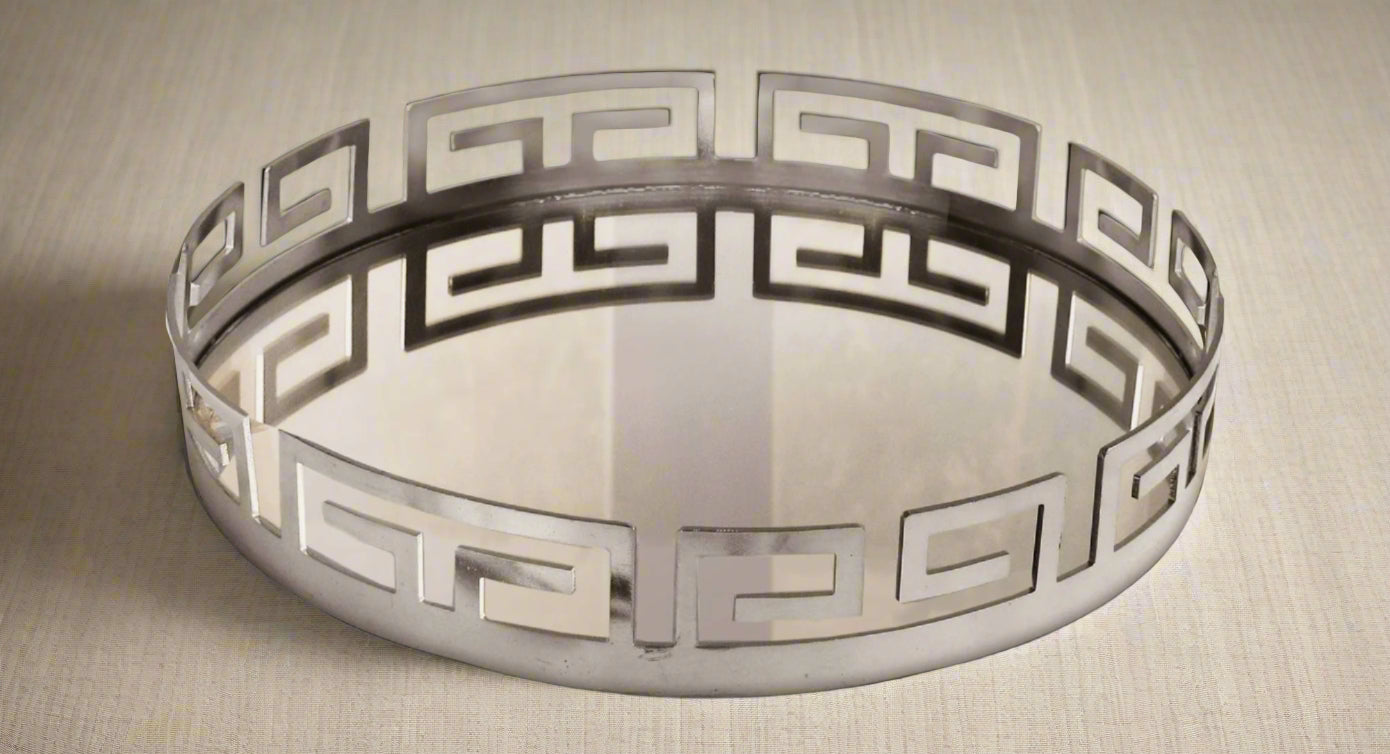 Silver Mirror Tray for Home Decor