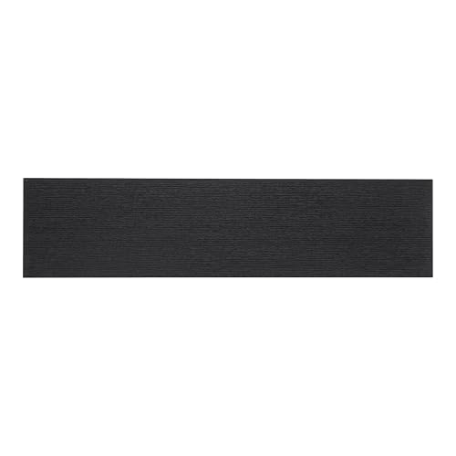 Black Console Table with W-Shaped Legs, Modern Accent