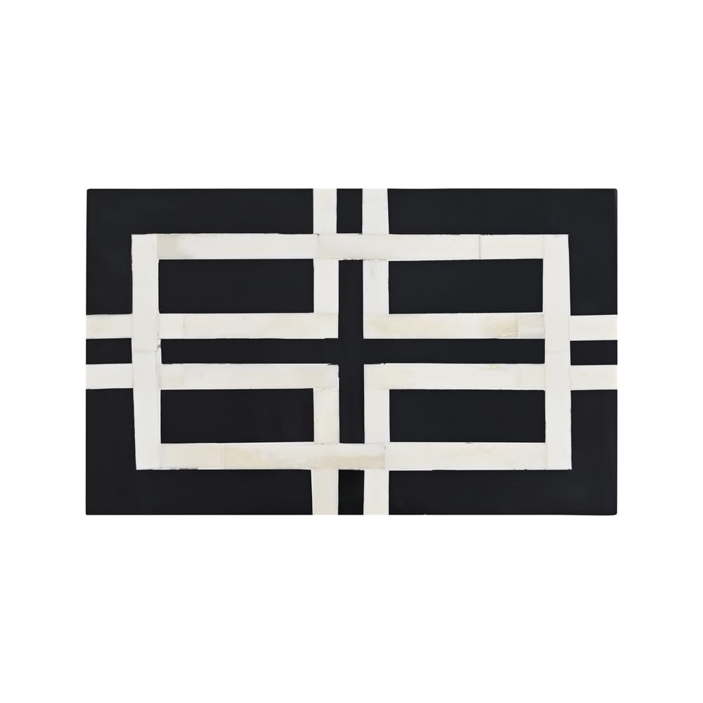 Black and White Geometric Box for Decor