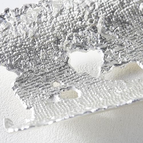 Silver Rectangular Bowl, Contemporary Accent Decor