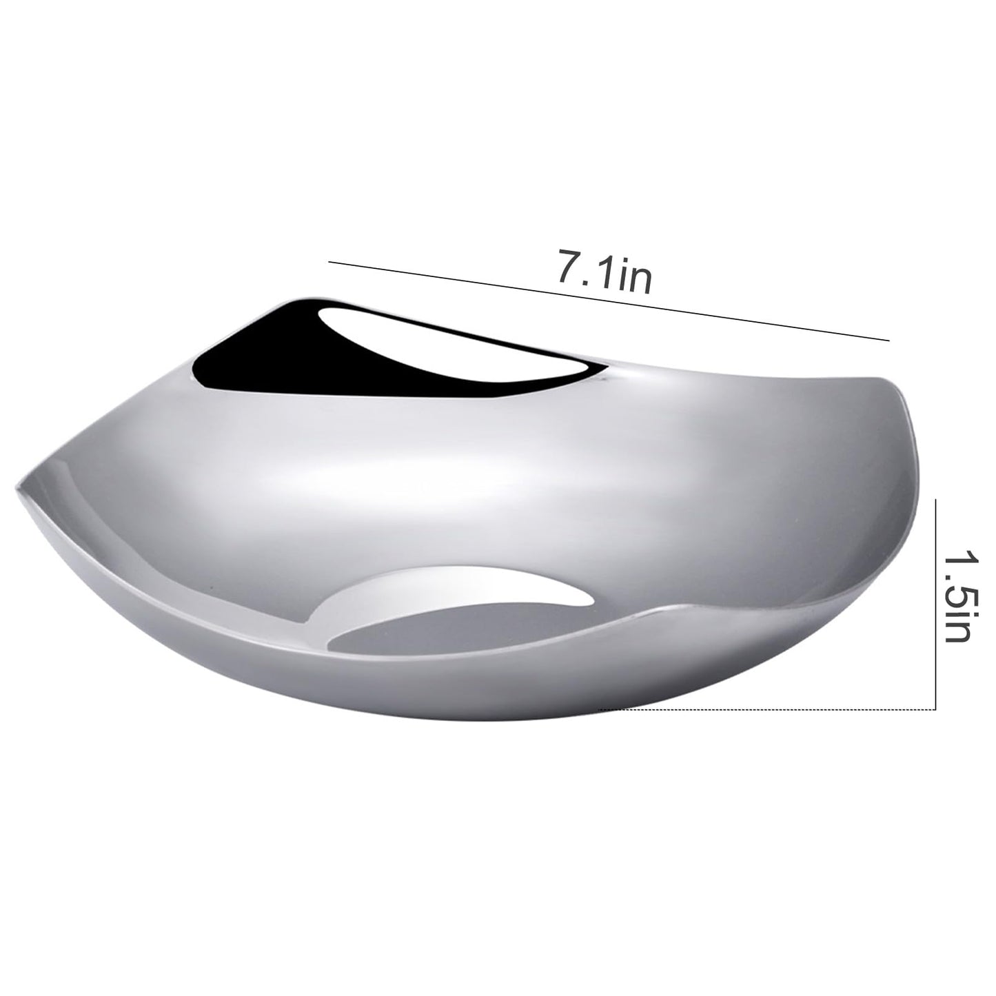 Silver Decorative Bowl Stainless Steel