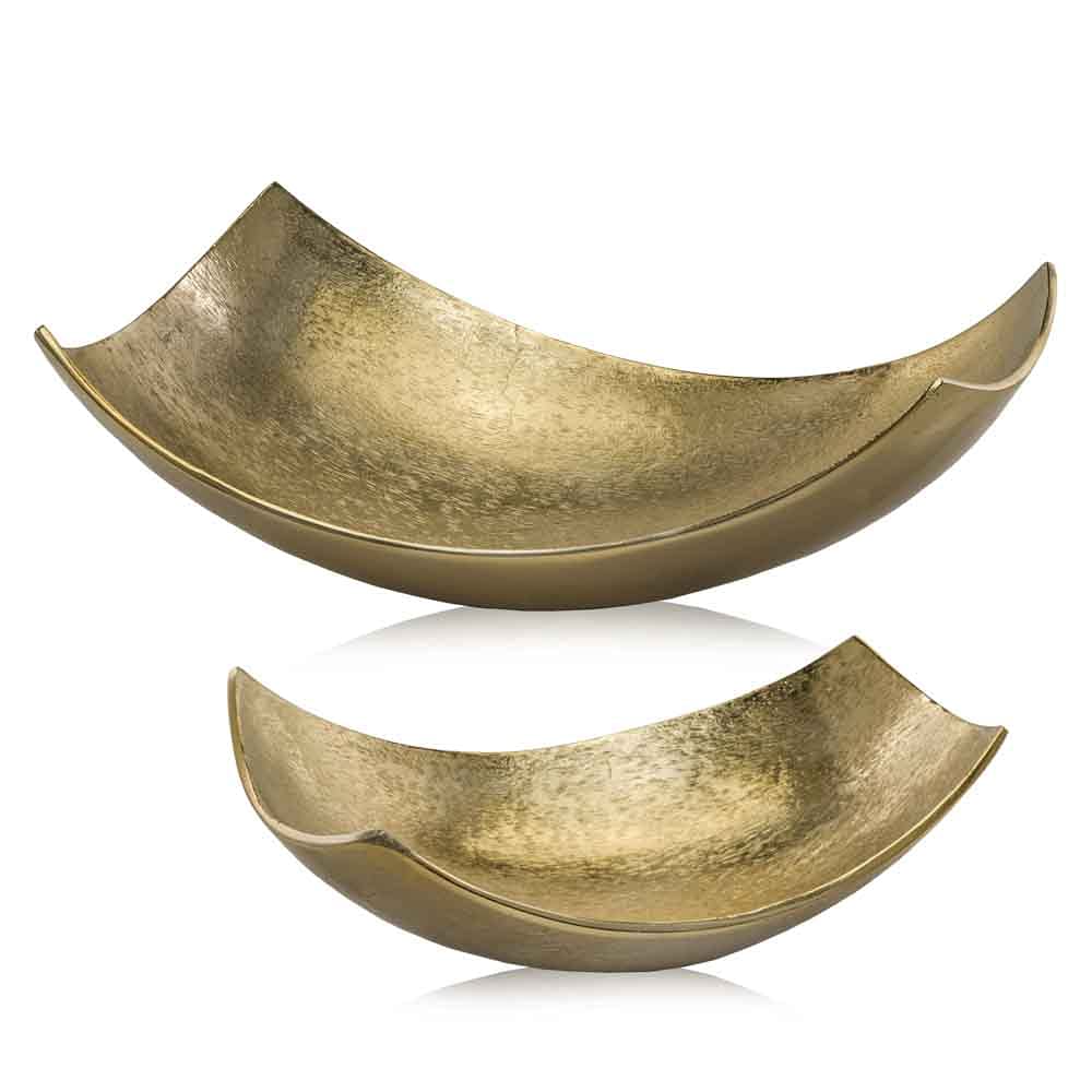 Gold Scoop Bowl Modern Decor
