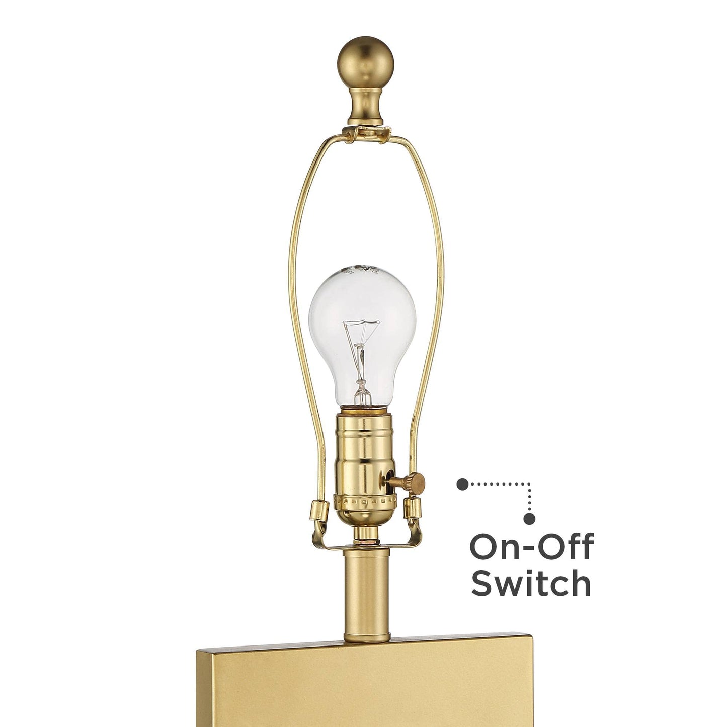 Gold Open Rectangle, Modern Luxe Glam, End Table Lamps Set of 2