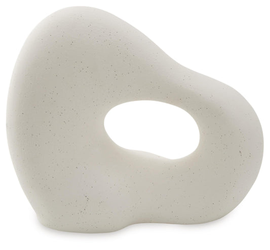Off-white Ceramic Abstract Sculpture
