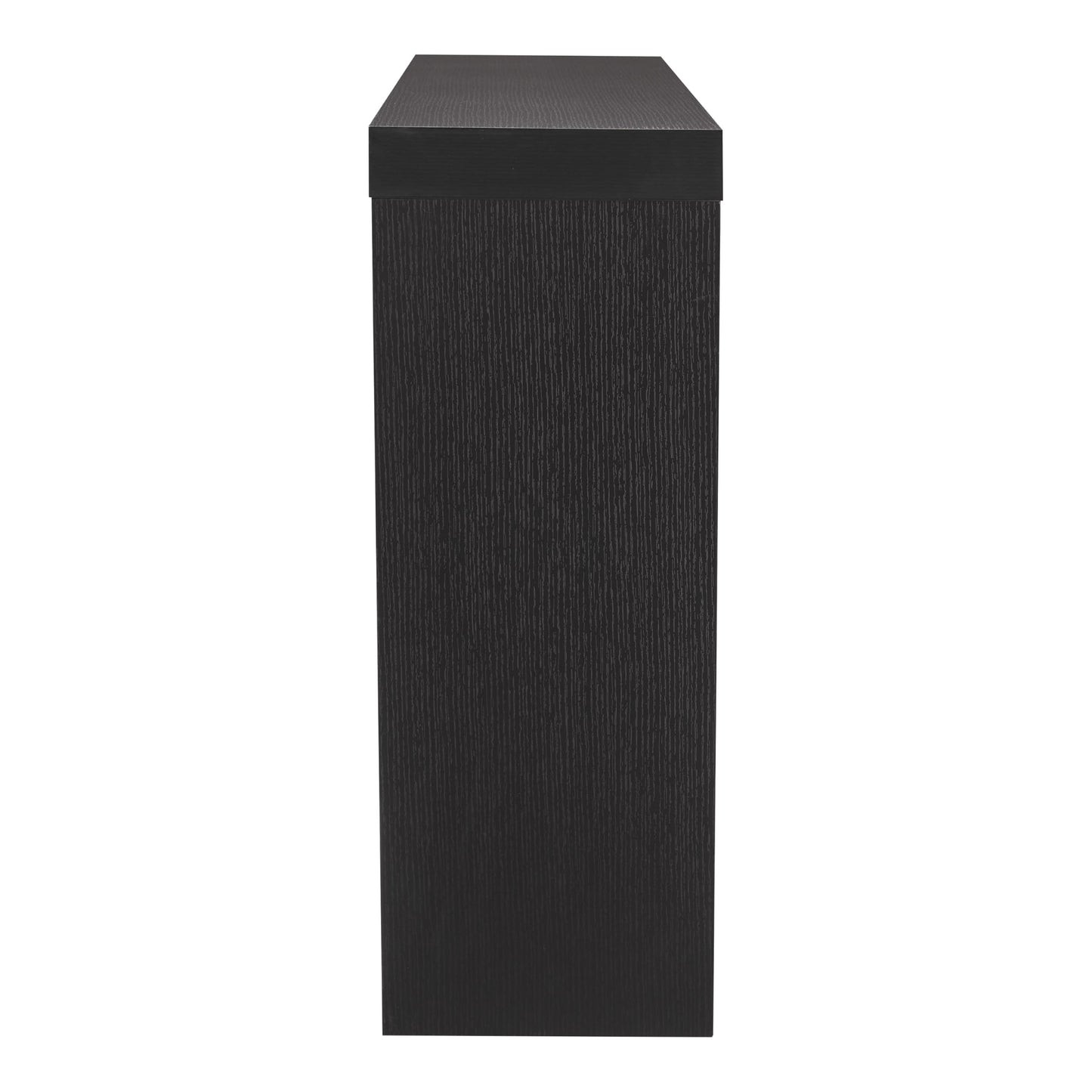 Black Console Table with W-Shaped Legs, Modern Accent