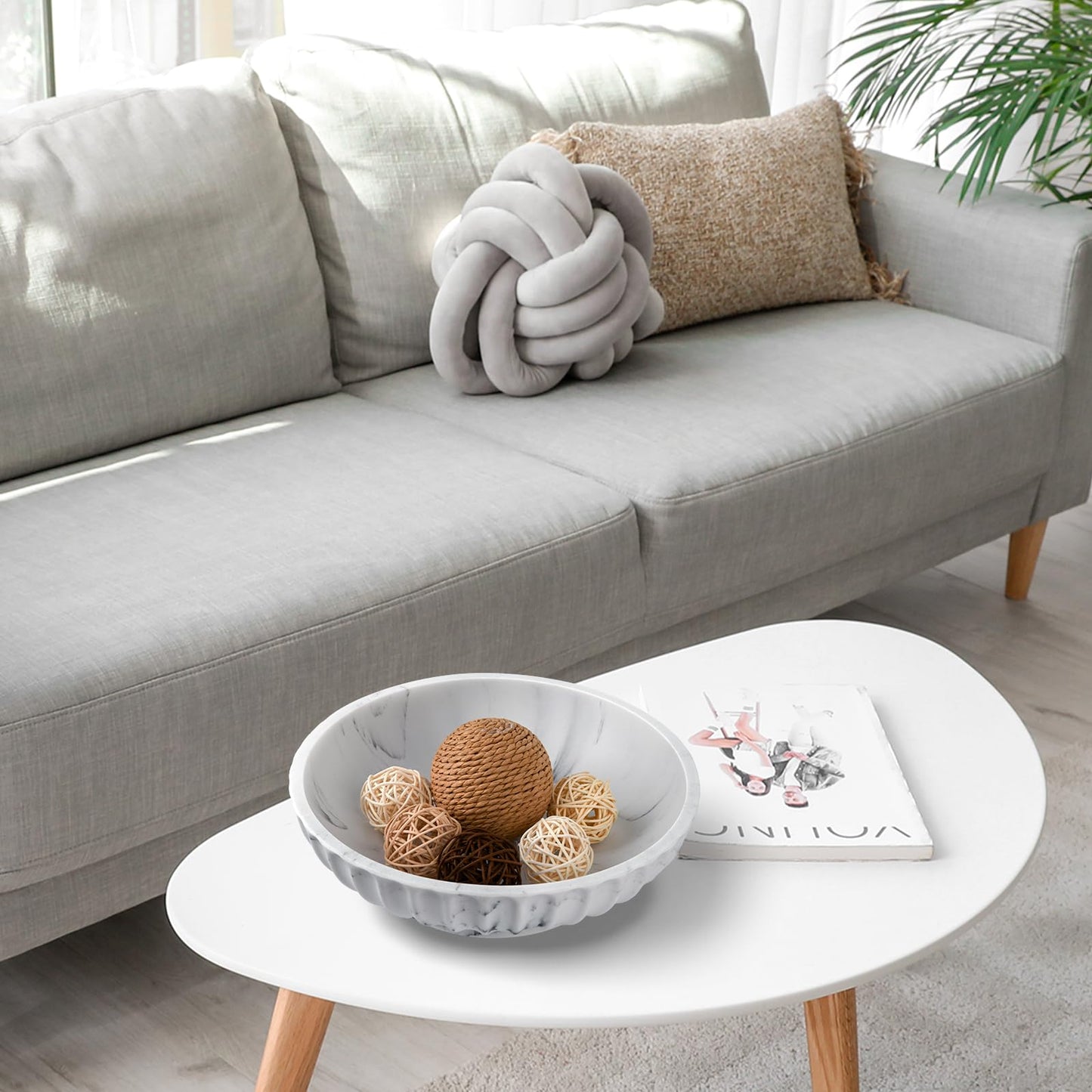White Marble Modern Bowl for Home Decor