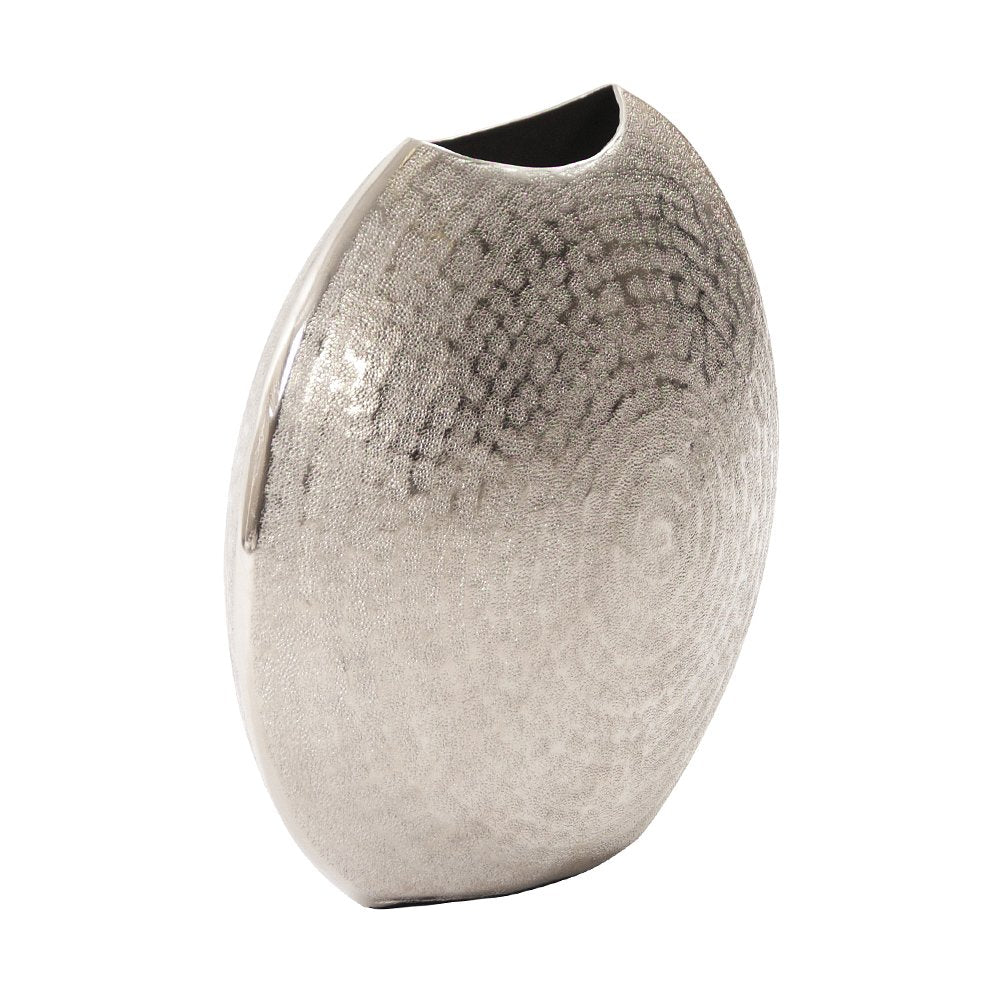 Frosted Round Decorative Aluminum Vase