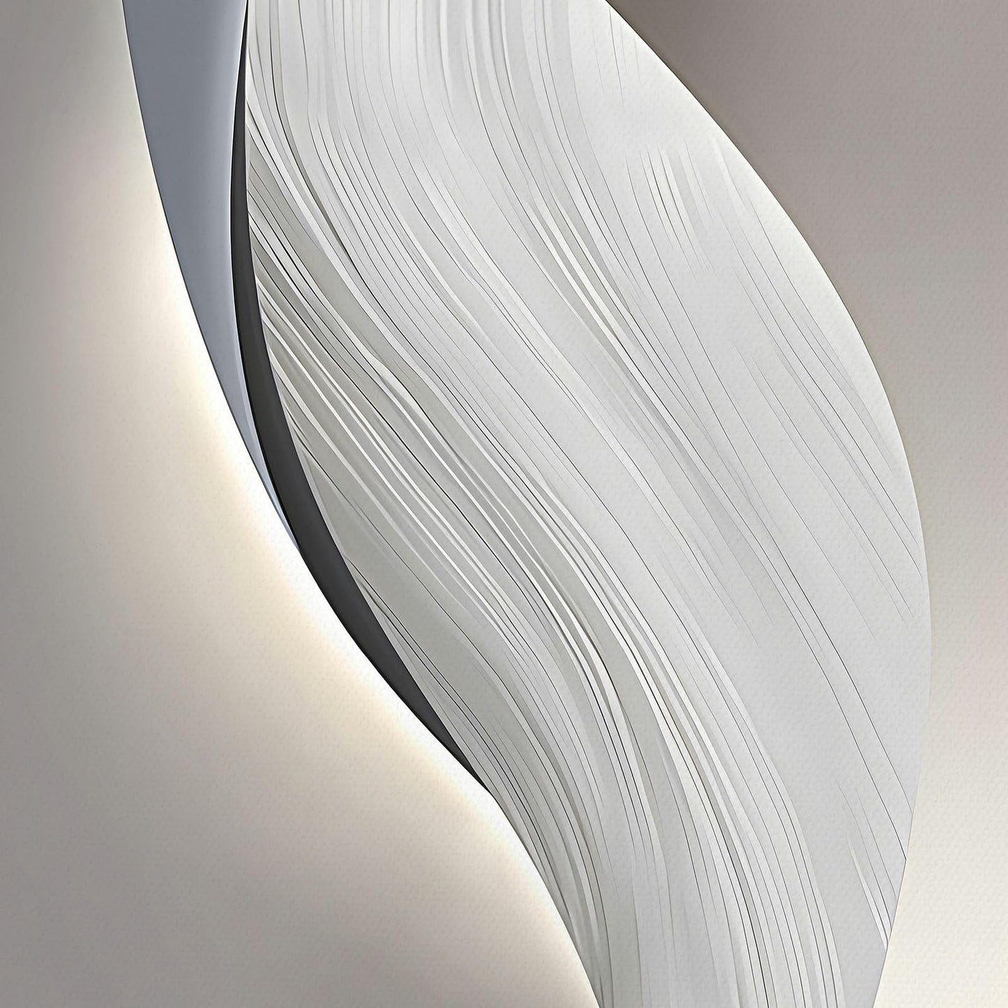 Modern Gray, Black and White Abstract, Framed Canvas Wall Art, Large 3 Piece,  24x36 Inch