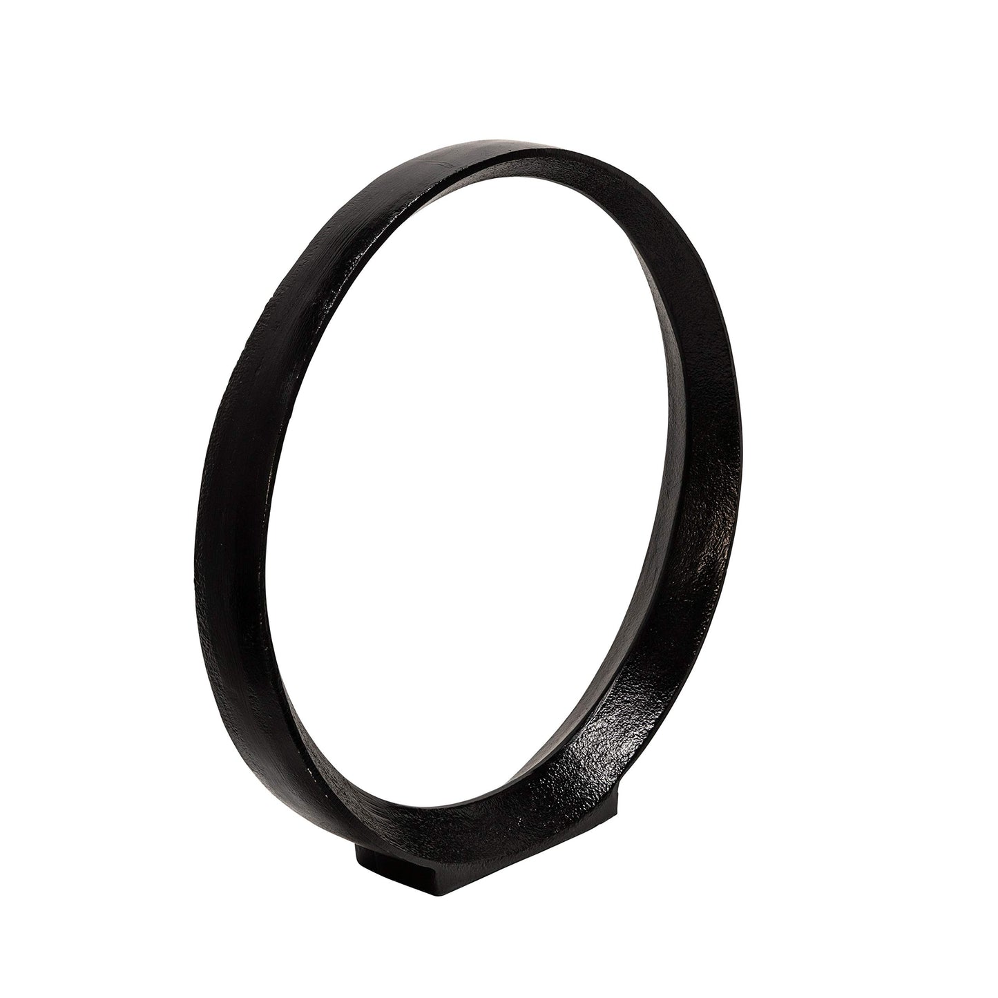 Black Modern Circular Sculptures Decorative Accents