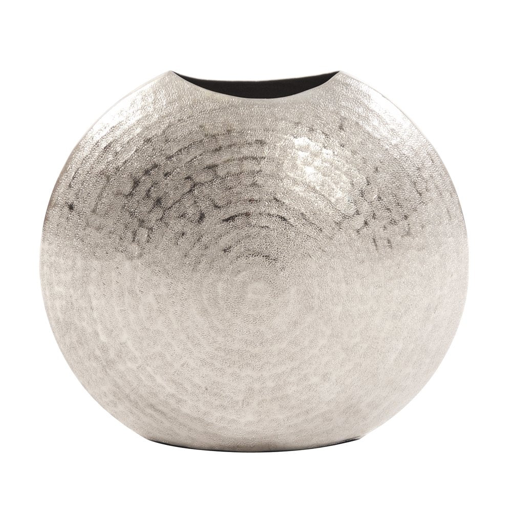 Frosted Round Decorative Aluminum Vase