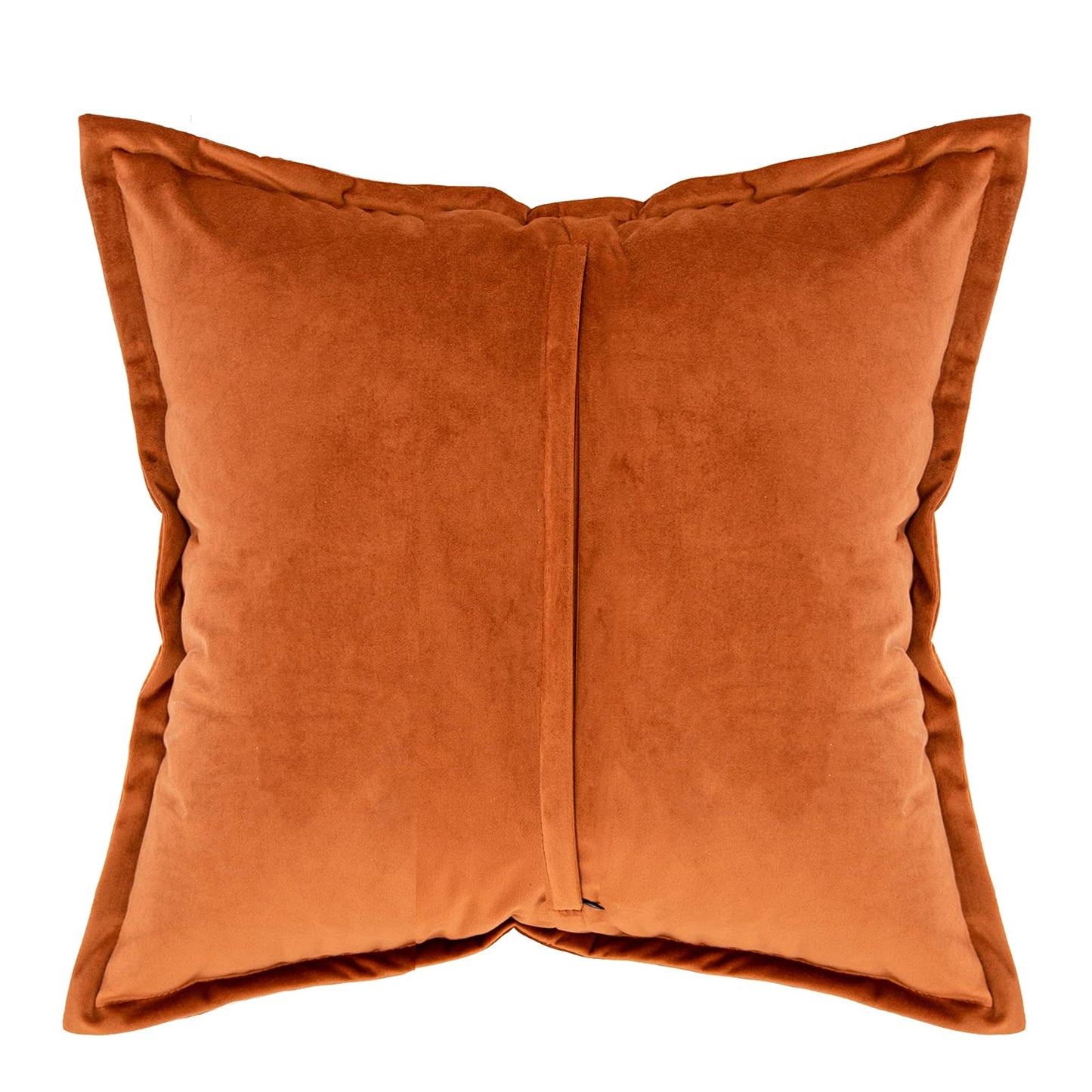 Rust Velvet Throw Pillow Cover, Accent Decor