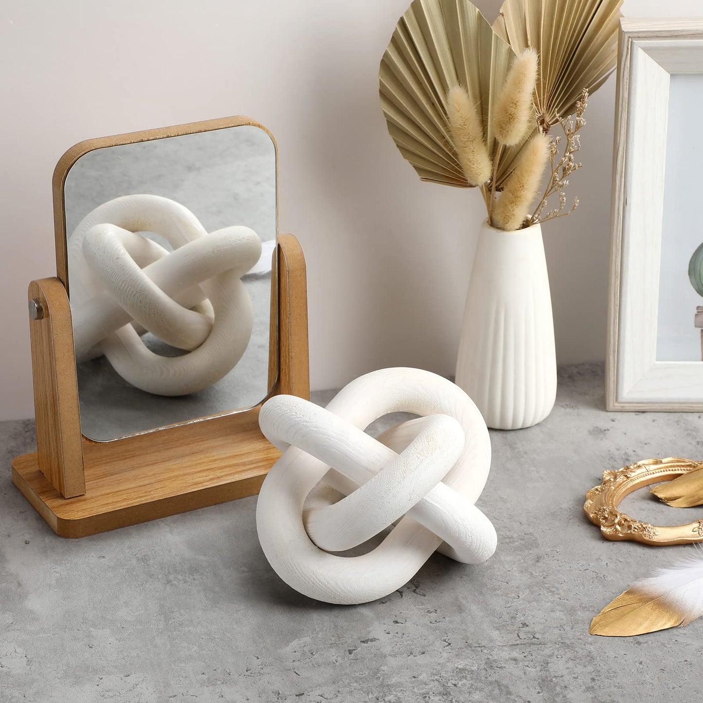 White Knot Decor Modern Link