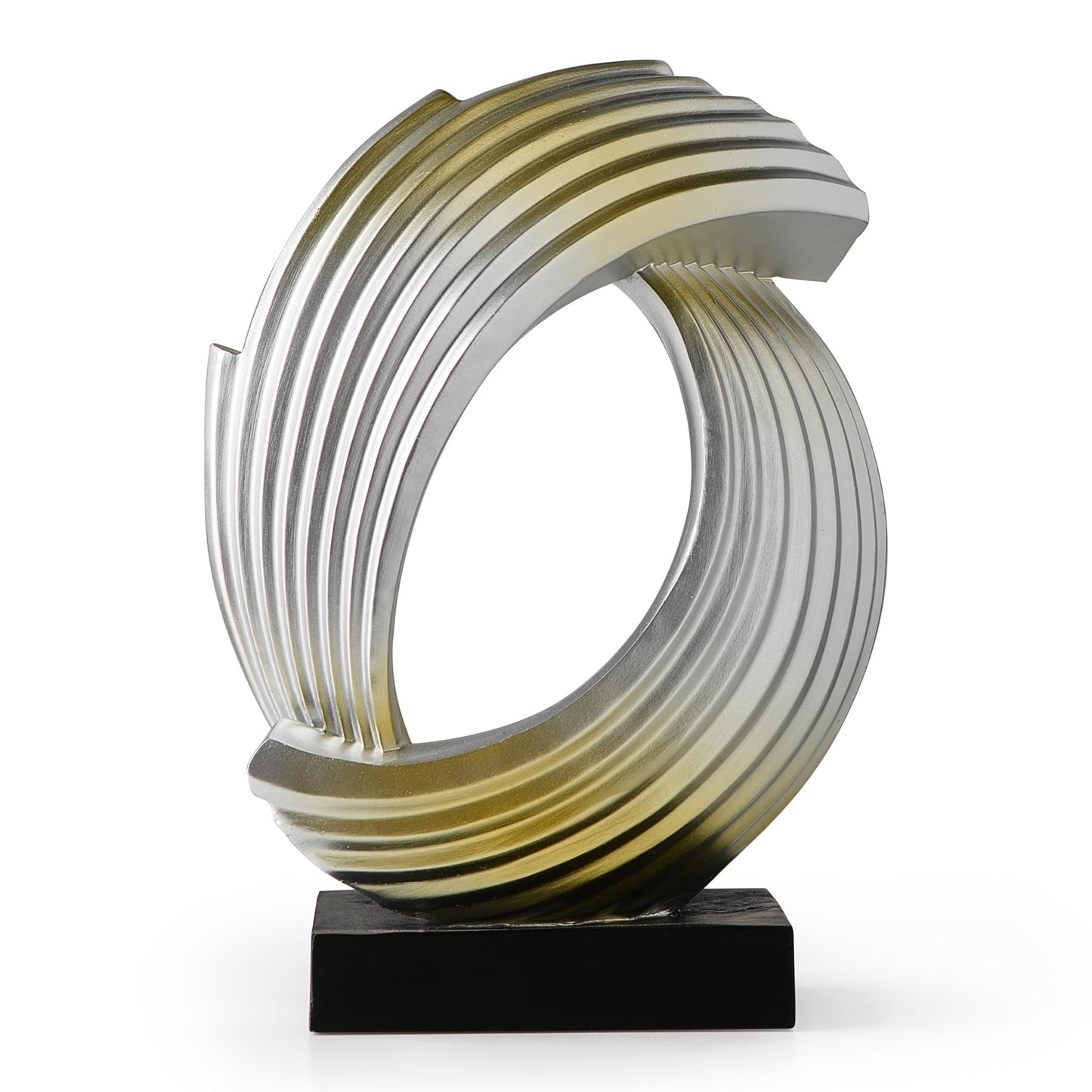 Silver Statue, Abstract Sculpture Home Decor