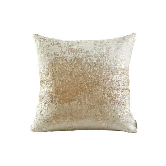 Cream Velvet 18" x 18" Gold Splashed