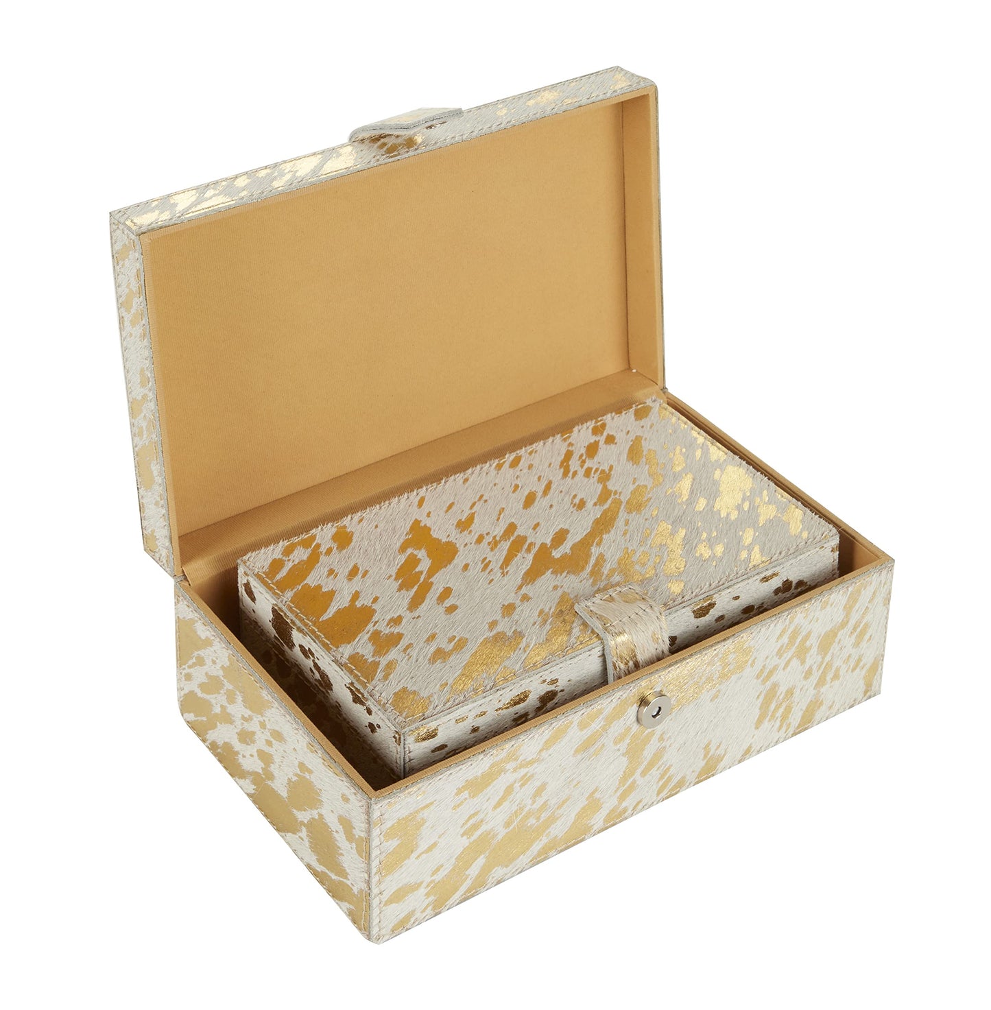 Gold Patch Pattern Decorative Box Set