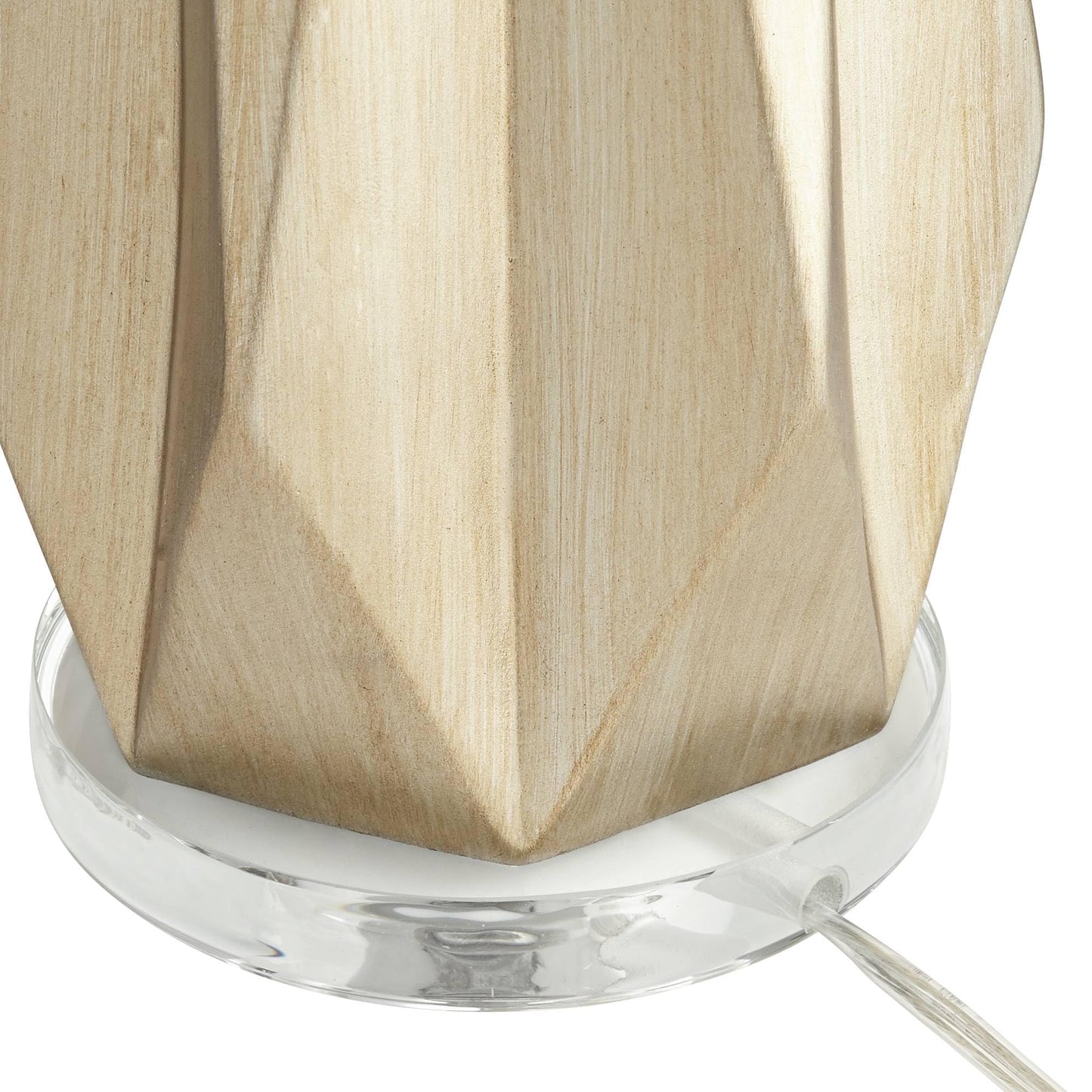 Champagne - Gold Geometric Cut,  Table Lamp 28" Tall