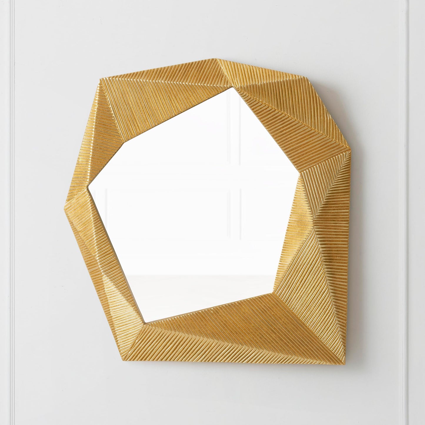 Gold Frame Wall Mirror, Large