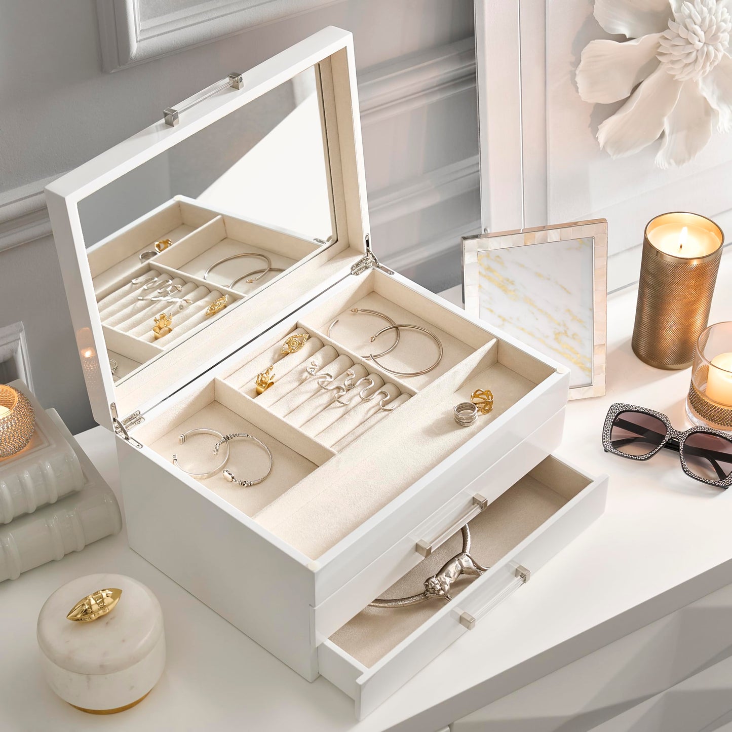 White Books Decor Set, Ceramic