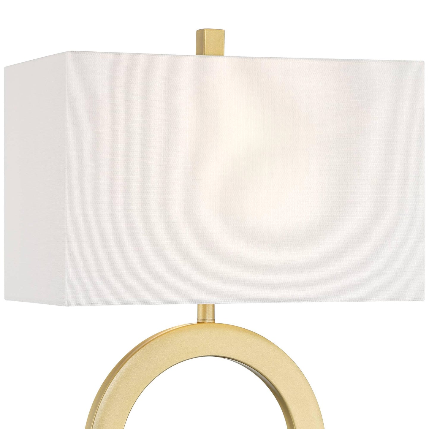 Gold Table Lamp, 24 3/4" Modern Round