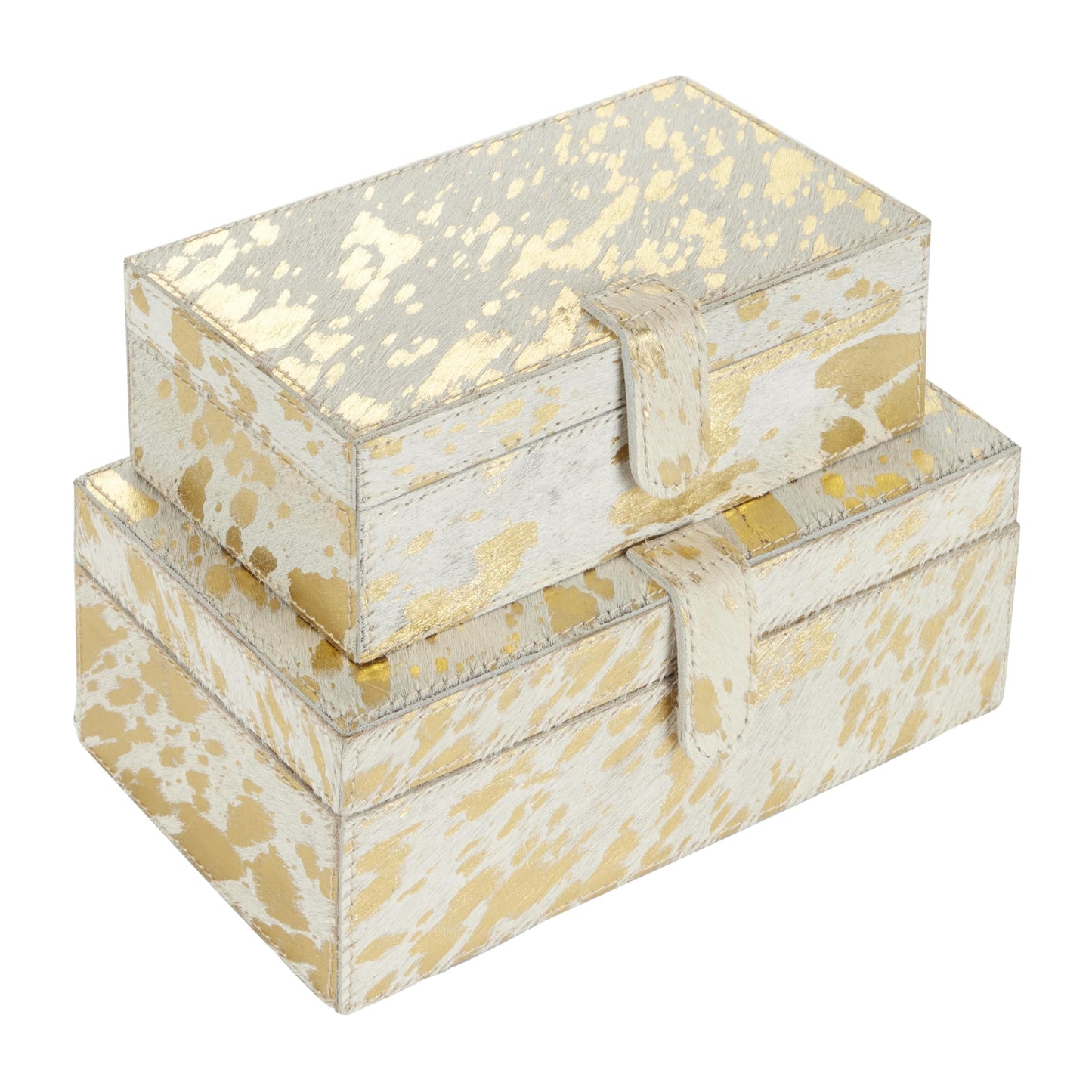 Gold Patch Pattern Decorative Box Set