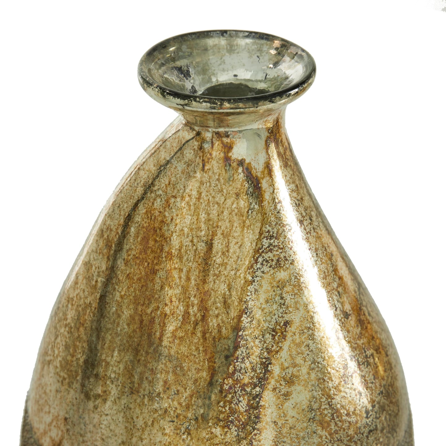 Gold Multicolored Glass Decor Vase Set